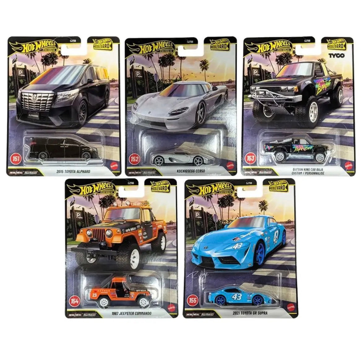 Hot Wheels Boulevard 151-155