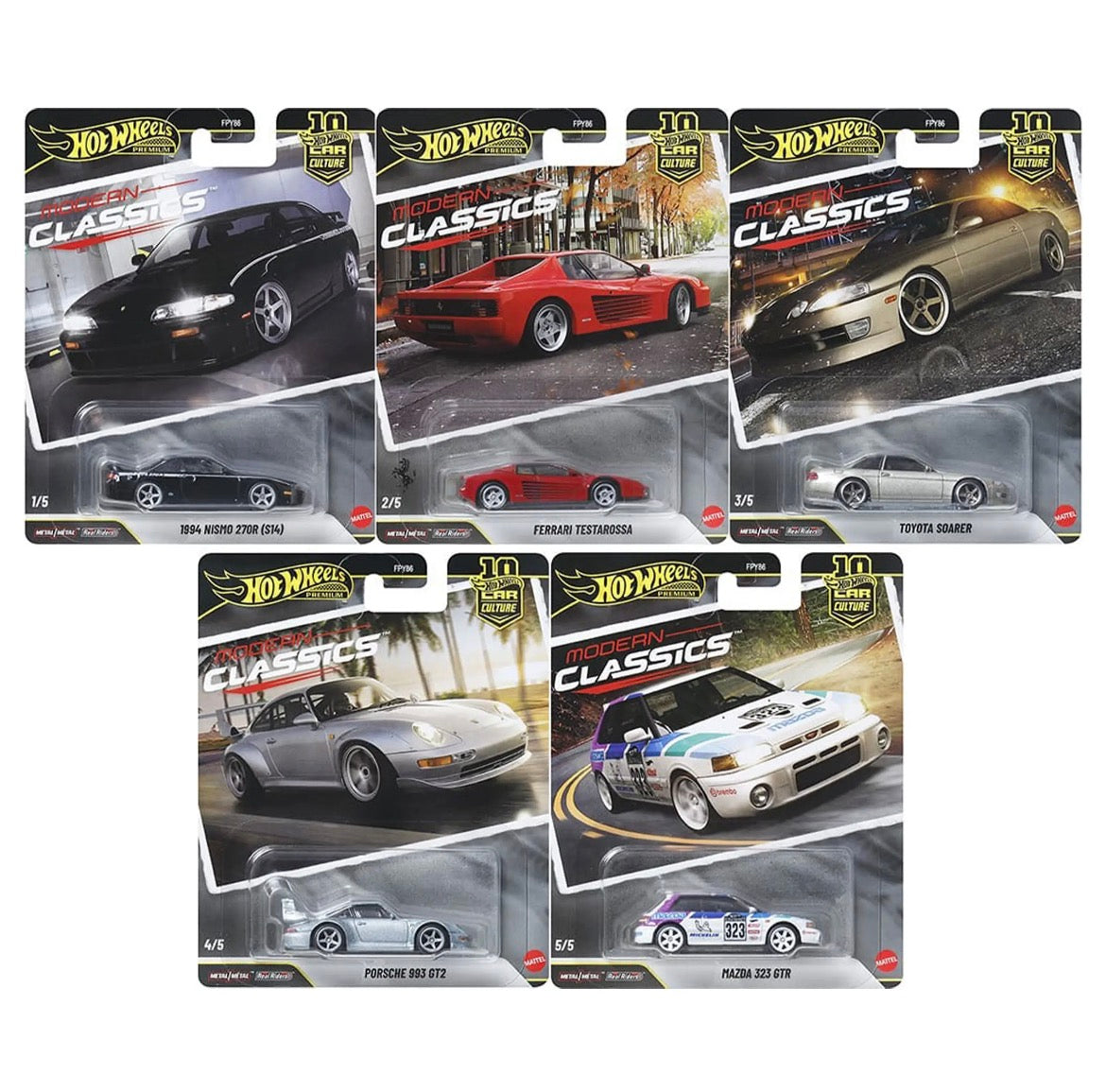 Hot Wheels Modern Classics 2026 Set 5 Autos
