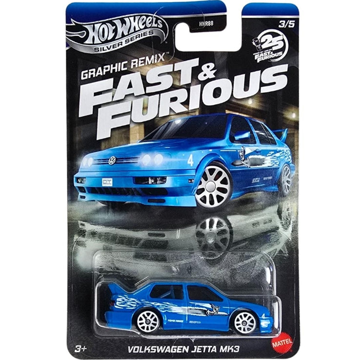 Hot Wheels Fast & Furious Graphic Remix – Volkswagen Jetta MK3 #3/5 (JBY46)