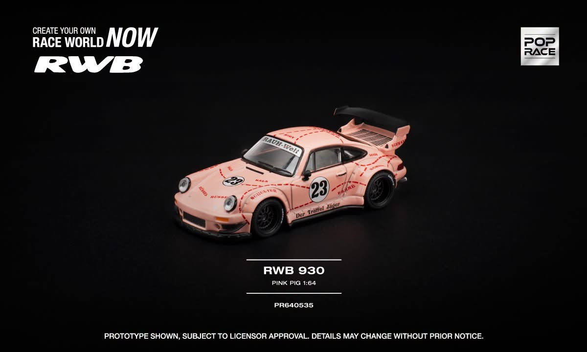 Pop Race Limited, Porsche RWB 930 #23 *Pink Pig*