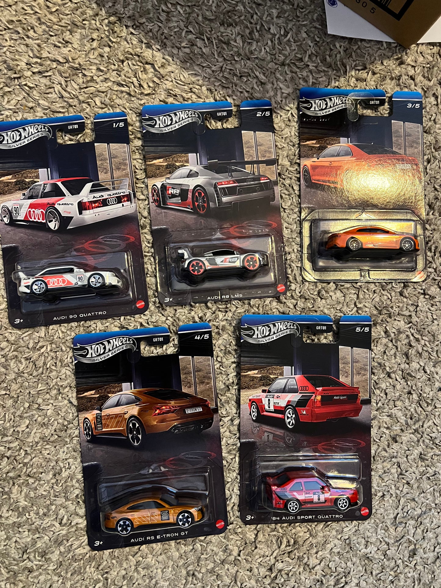 Hot Wheels Silver Series Audi Set