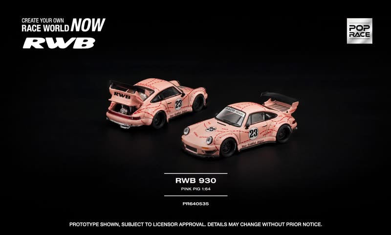 Pop Race Limited, Porsche RWB 930 #23 *Pink Pig*