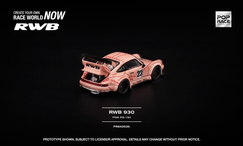 Pop Race Limited, Porsche RWB 930 #23 *Pink Pig*
