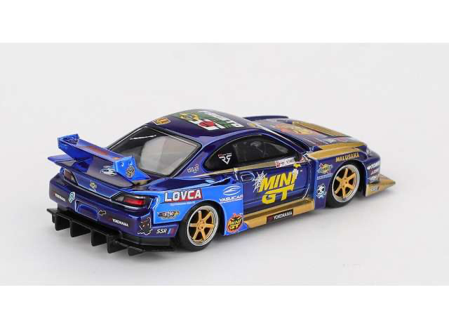 Mini GT #1185 Nissan Silvia S15 LB-Super Silhouette Formula Drift 2025 Team Mini GT Liberty Walk