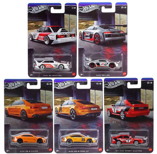 Hot Wheels Silver Series Audi Set
