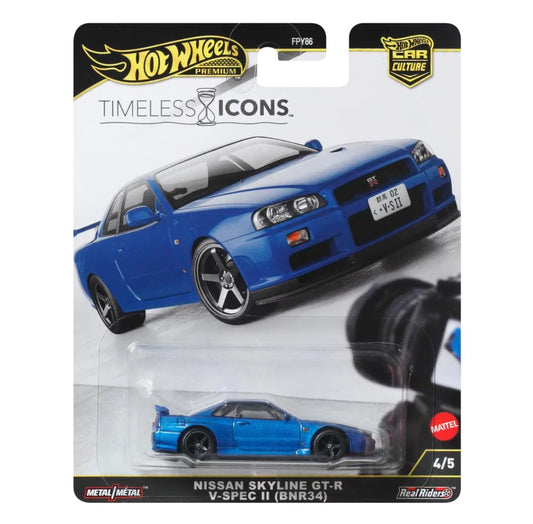 Hot Wheels Premium Nissan Skyline GTR V-SPEC II (BNR34)