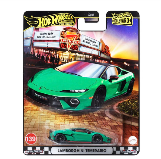Hot Wheels Premium Boulevard – Lamborghini Temerario #139 (GJT68)