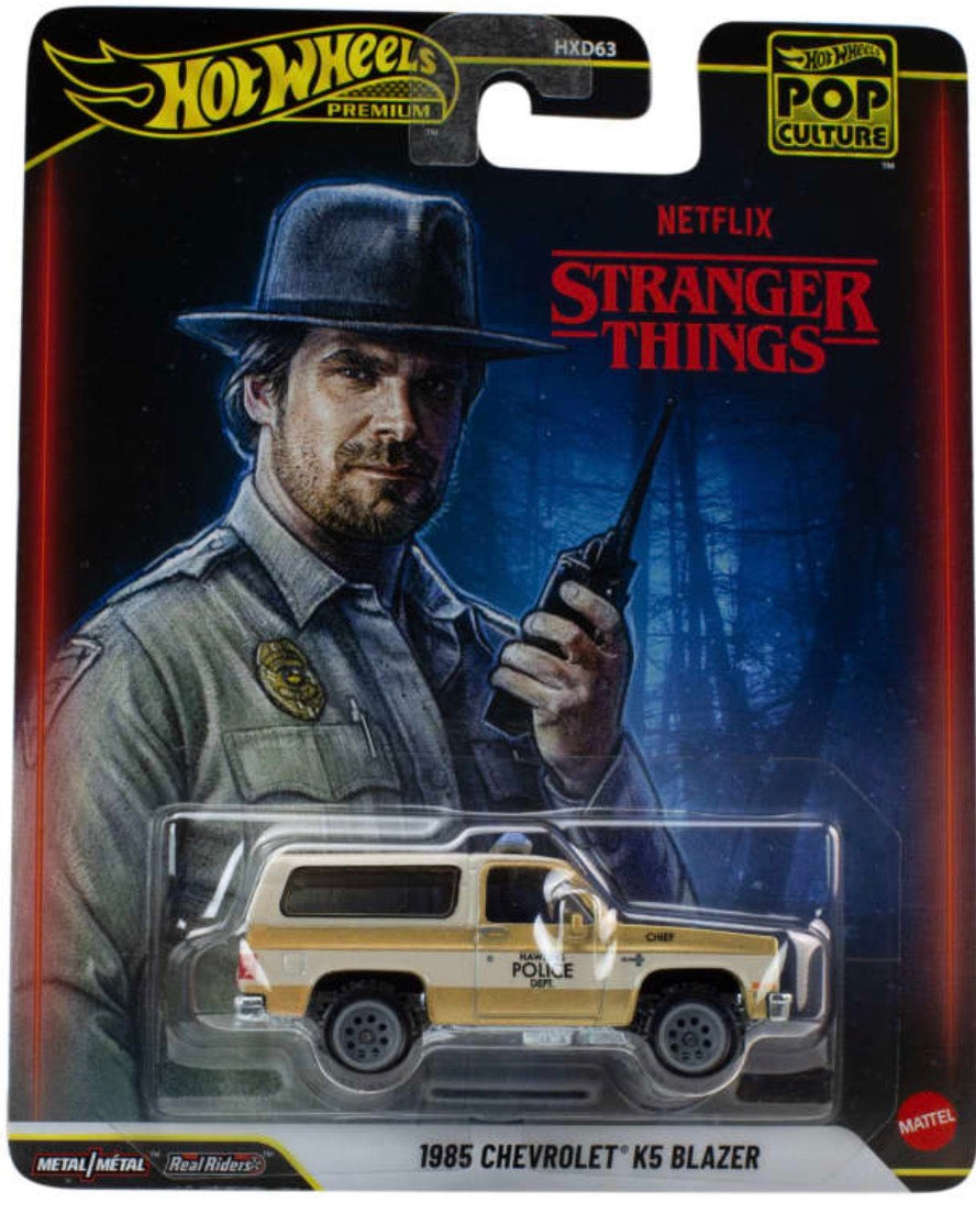 Hot Wheels Premium Pop Culture Stranger Things 1985 Chevrolet K5 Blazer