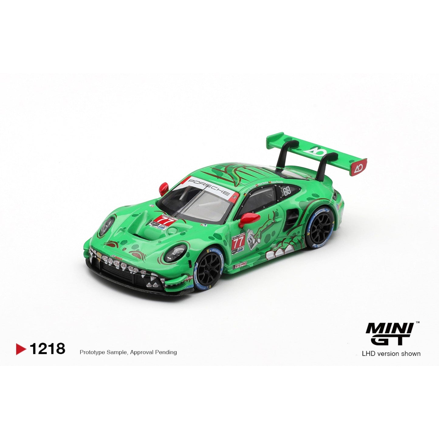 Mini GT Porsche 911 GT3 R (992) #77 AO Racing 2025 IMSA Sebring 12 Hrs Class Winner