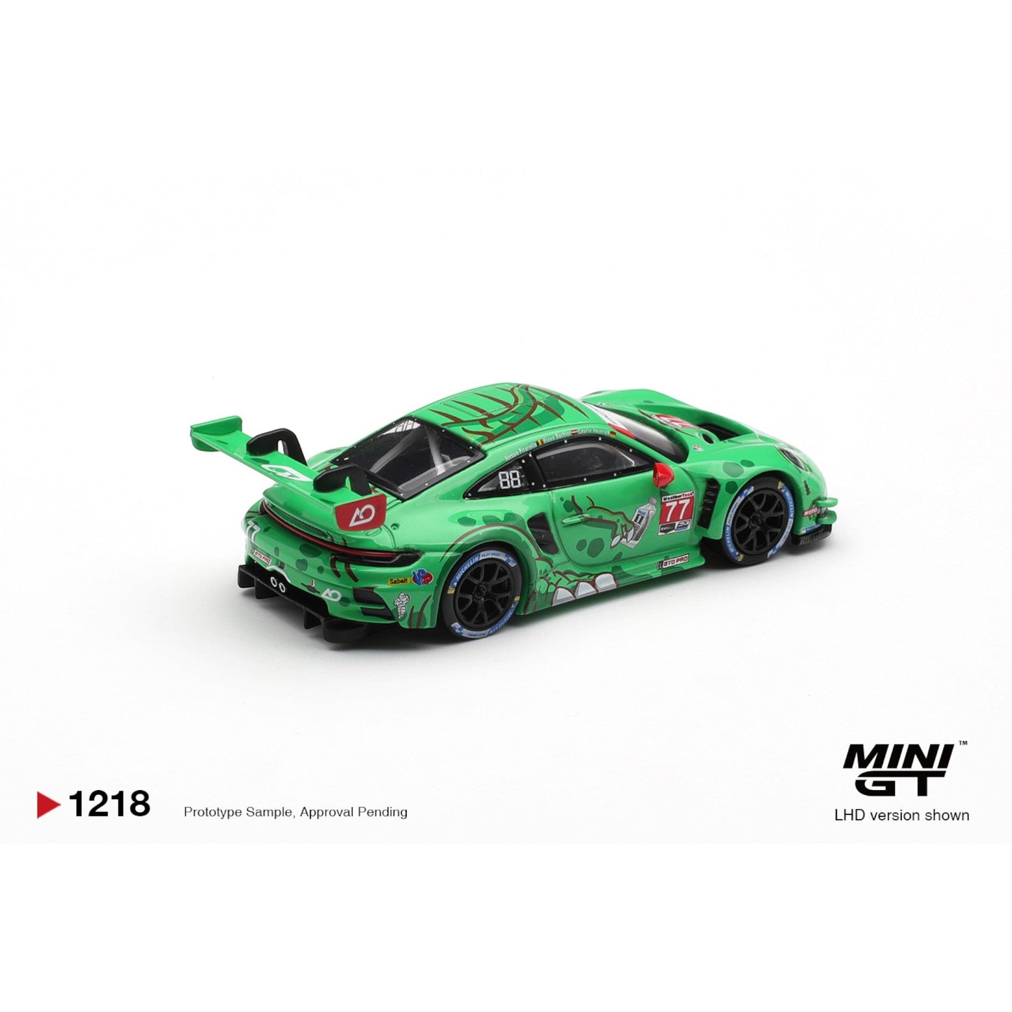 Mini GT Porsche 911 GT3 R (992) #77 AO Racing 2025 IMSA Sebring 12 Hrs Class Winner