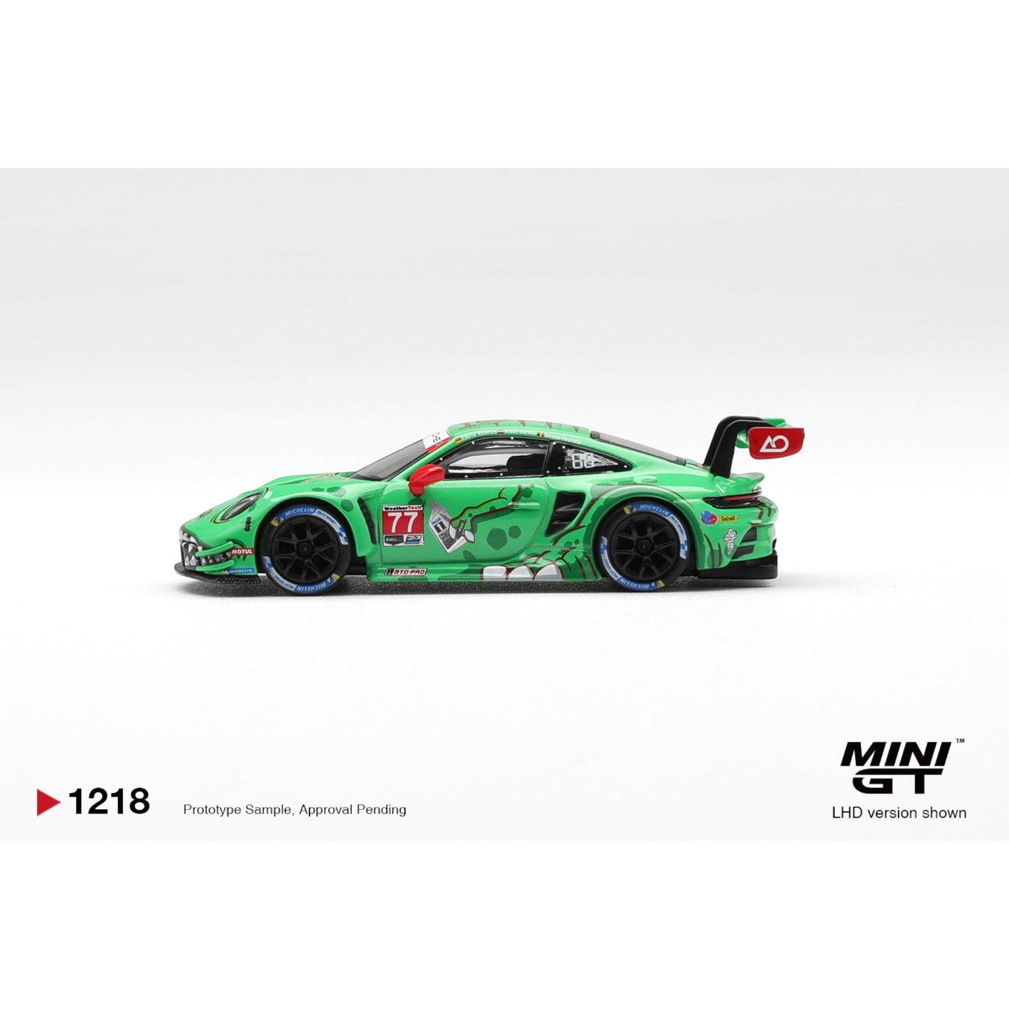 Mini GT Porsche 911 GT3 R (992) #77 AO Racing 2025 IMSA Sebring 12 Hrs Class Winner
