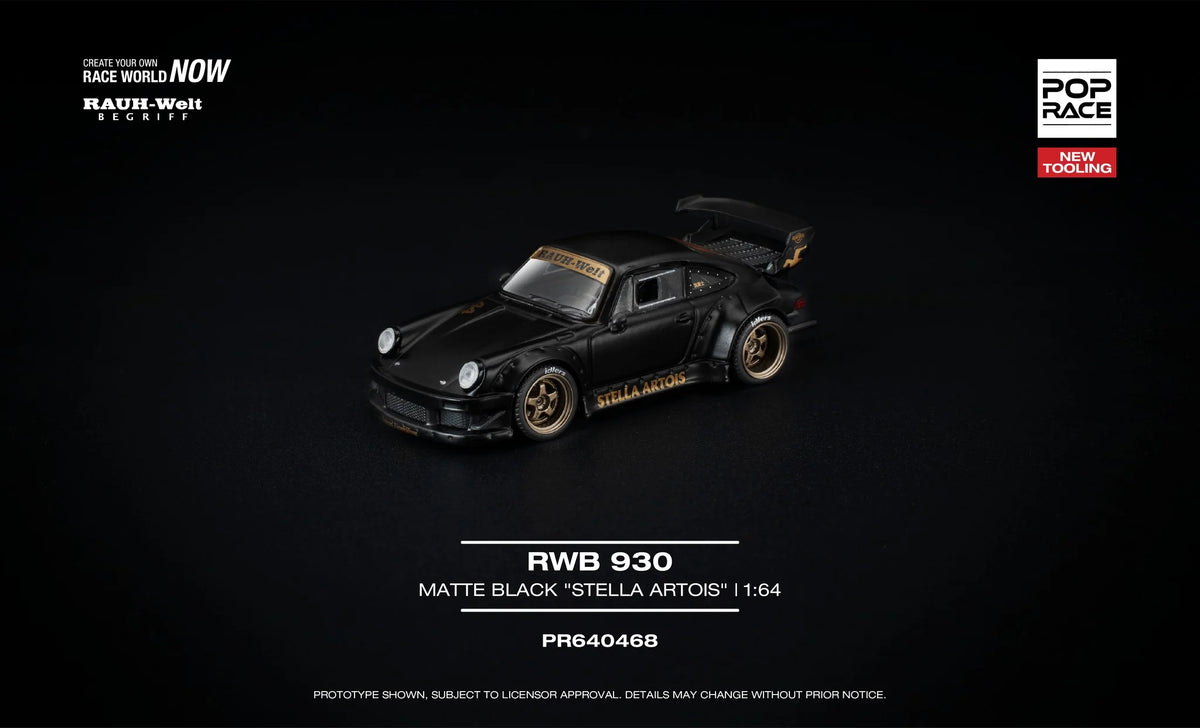 POP Race - RWB 930 Matte Black "Stella Artois" (Preorder)