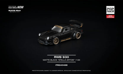 POP Race - RWB 930 Matte Black "Stella Artois" (Preorder)