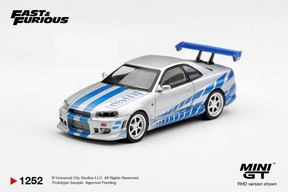 Mini GT Nissan Skyline GT-R (R34) C-West – 2 Fast 2 Furious – Brian O’Conner